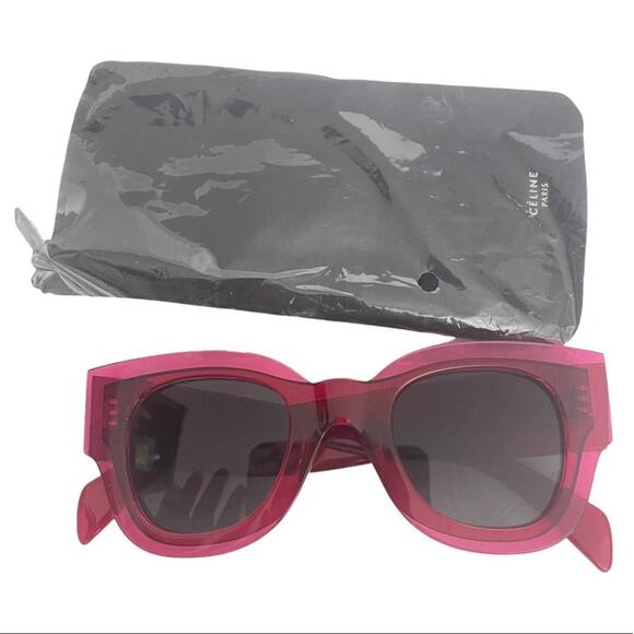 Céline Zoe Fuchsia Pink Crystal Sunglasses - Picture 2 of 8